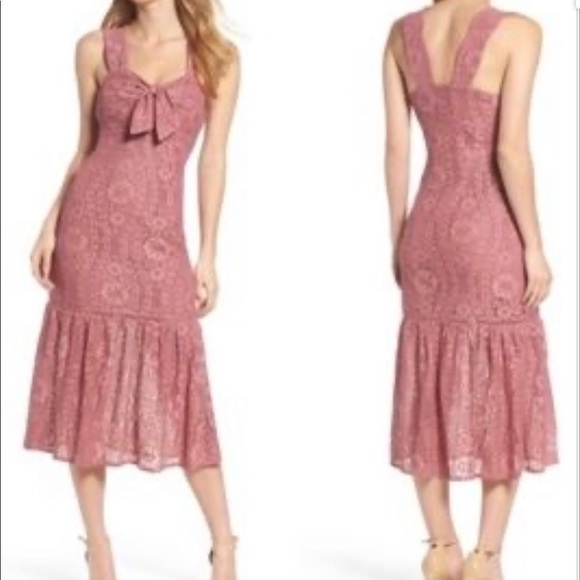 Foxidox Pink Lace Dress size M - Picture 1 of 6